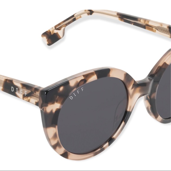 DIFF Emmy Sunglasses Himalayan Tortoise Frames Smoke Grey Lenses - Picture 5 of 12